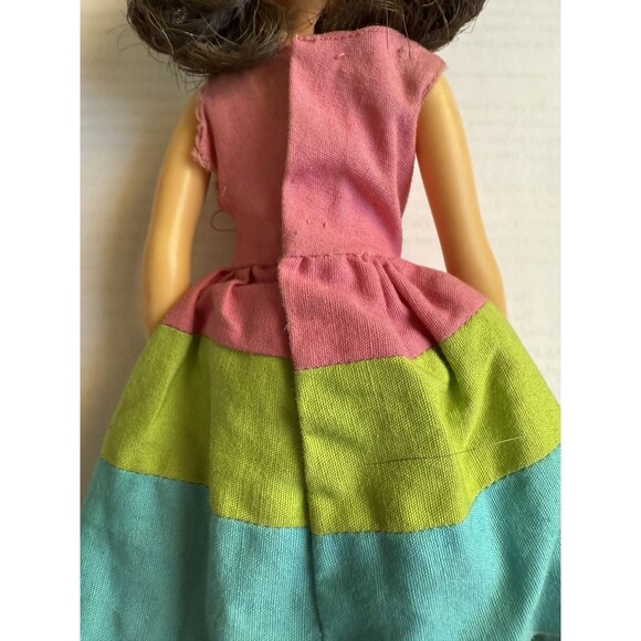 VINTAGE Brunette SKOOTER Doll Skipper’s Friend 1963 Mattel Barbie Original Dress - Picture 9 of 13
